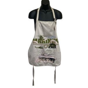 NWT Port Authority Marines Cotton 3 Pocket Apron Cook Barbeque